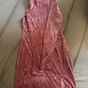 Forever 21 Velvet Pink Dress